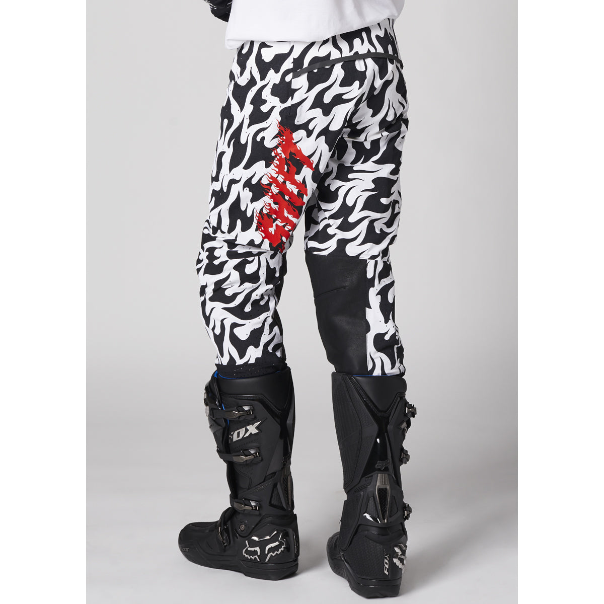 Blue Label Flame Pant WHT/BLK
