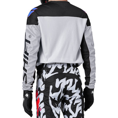 Youth White Label Flank Jersey Black/Pink image 2