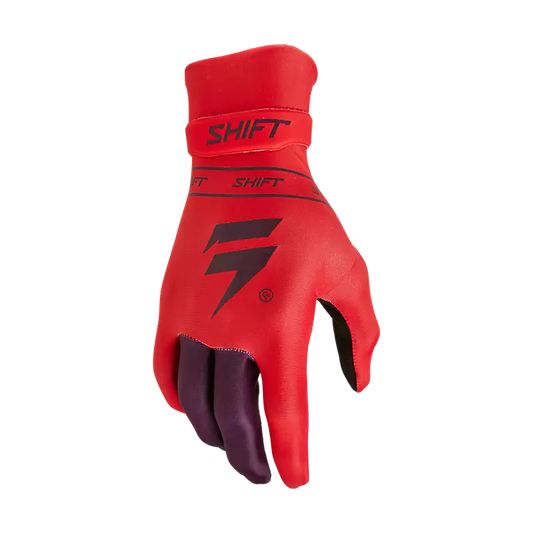 Youth Black Label Glove - Qwik Flo Red