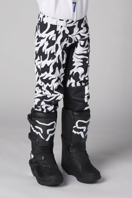 Youth Blue Label Flame Pant White/Black image 1