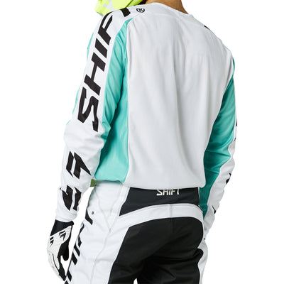 White Label Fade Jersey White/Green image 2